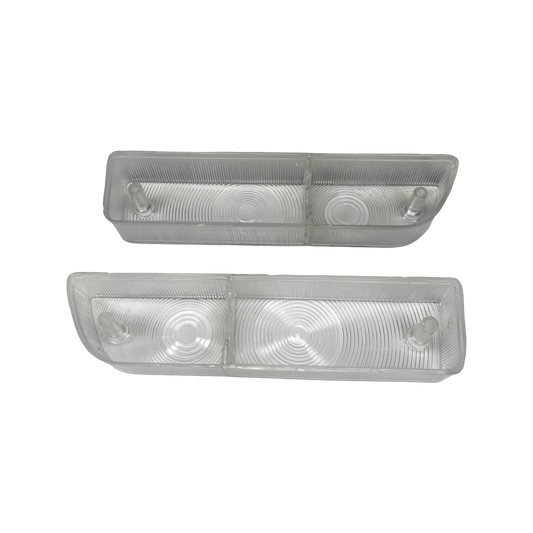 Late Datsun 1600 Clear Front Indicator Lenses - Pair
