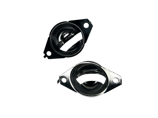 License Plate Lamp Chrome Finishers - Datsun Stanza - Pair