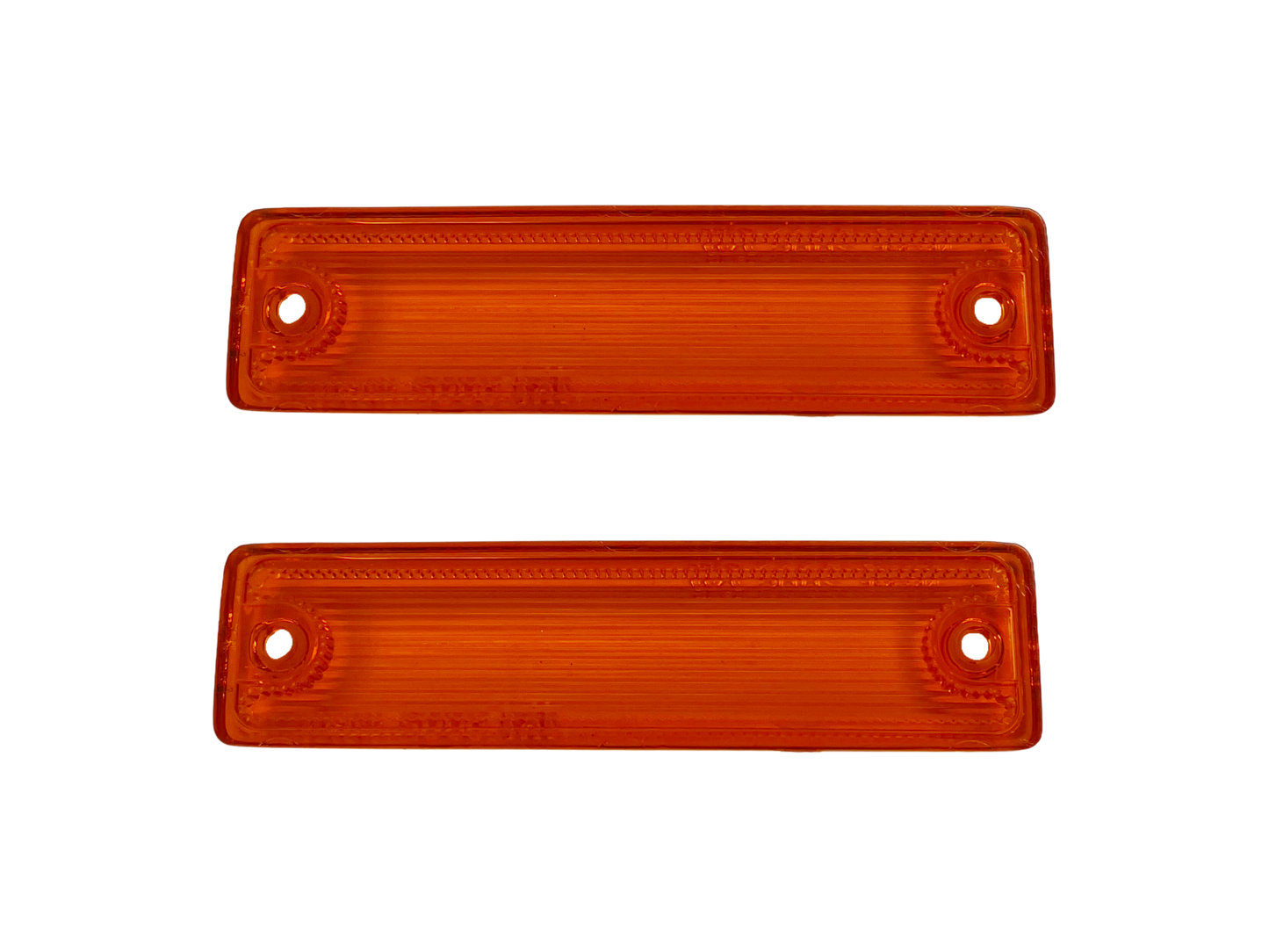 Side Indicator Lenses + Surrounds - Datsun 1200 - Pair