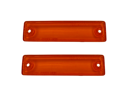 Side Indicator Lenses + Surrounds - Datsun 1200 - Pair