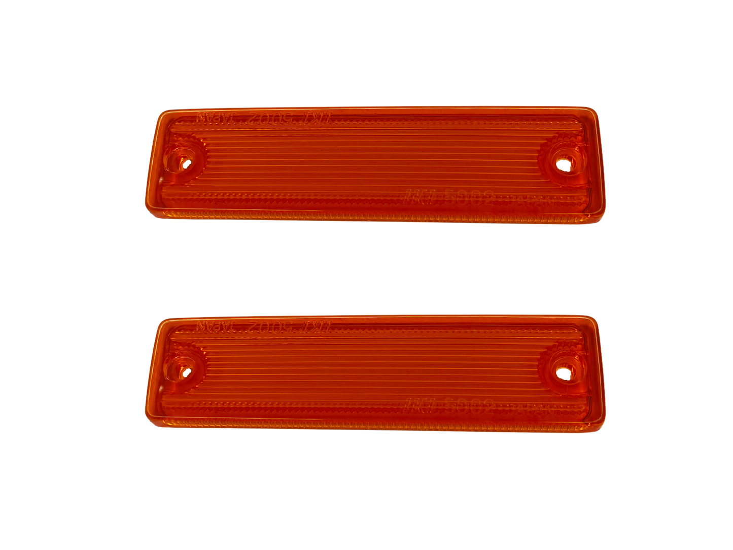 Side Indicator Lenses + Surrounds - Datsun 1200 - Pair