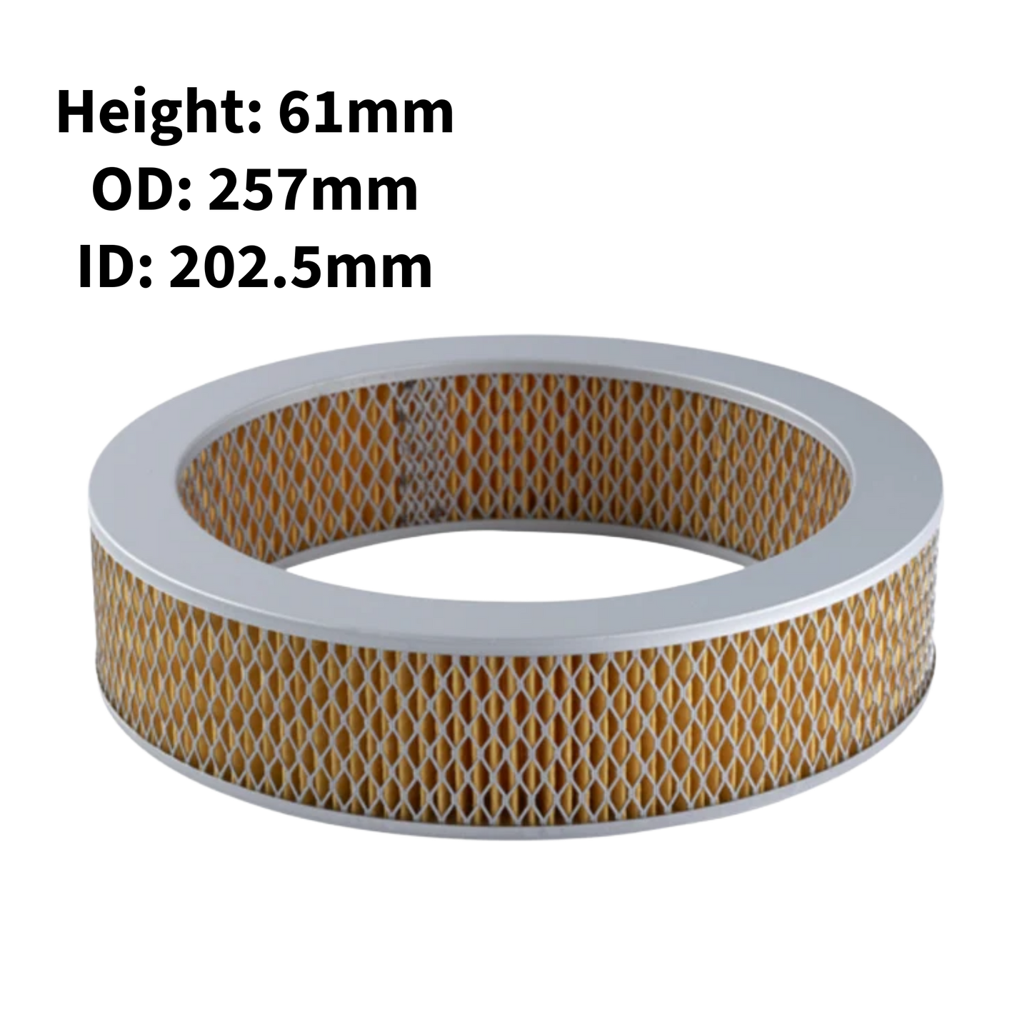 Air Filter - 202.5mm Inner Diameter - Metal - A52