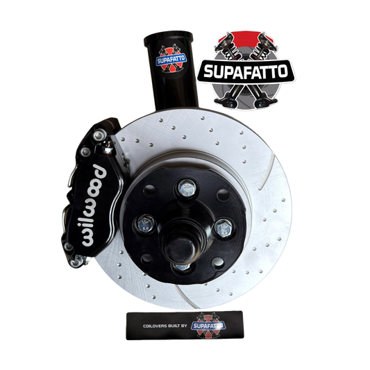Brake Upgrade - 4-Pot Wilwood Brakes - 257mm Slotted / Dimpled Rotors + Adapters - 1200 / 120y