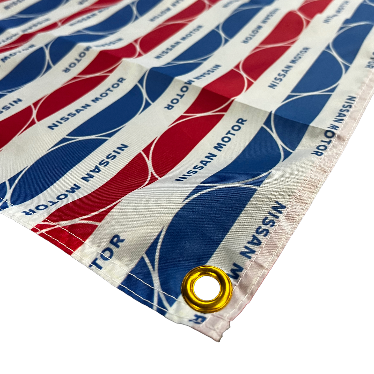 Flag - "NISSAN MOTOR" - Reproduced From Old Packaging - ~90x150cm