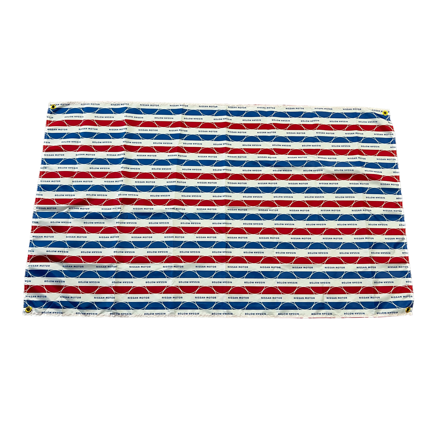 Flag - "NISSAN MOTOR" - Reproduced From Old Packaging - ~90x150cm