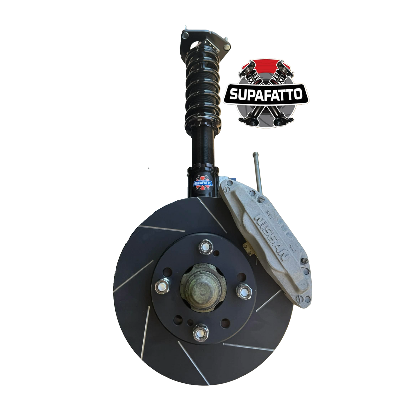 Front Coilovers - 4-Pot Z32 Brakes - 280mm Slotted Rotors - 1200 / 120y