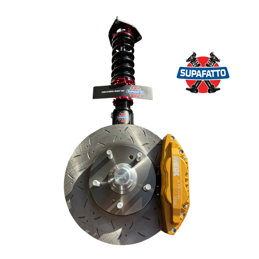 Front Coilovers - PPM 240sx Calipers - 5x114.3mm Billet Hubs - 1200 / 120y