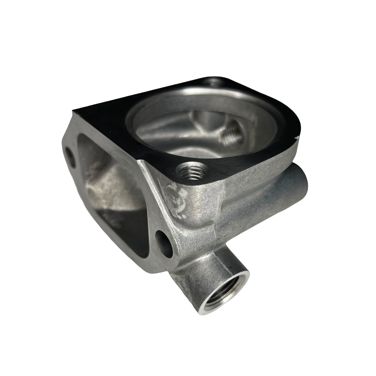 Thermostat Housing Water Outlet Lower - L-Series 2-Bolt with Extra Port