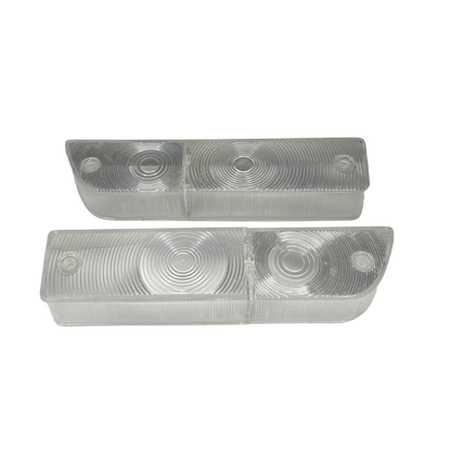 Late Datsun 1600 Clear Front Indicator Lenses - Pair
