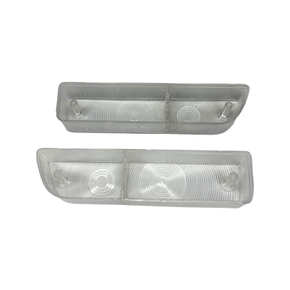 Late Datsun 1600 Clear Front Indicator Lenses - Pair
