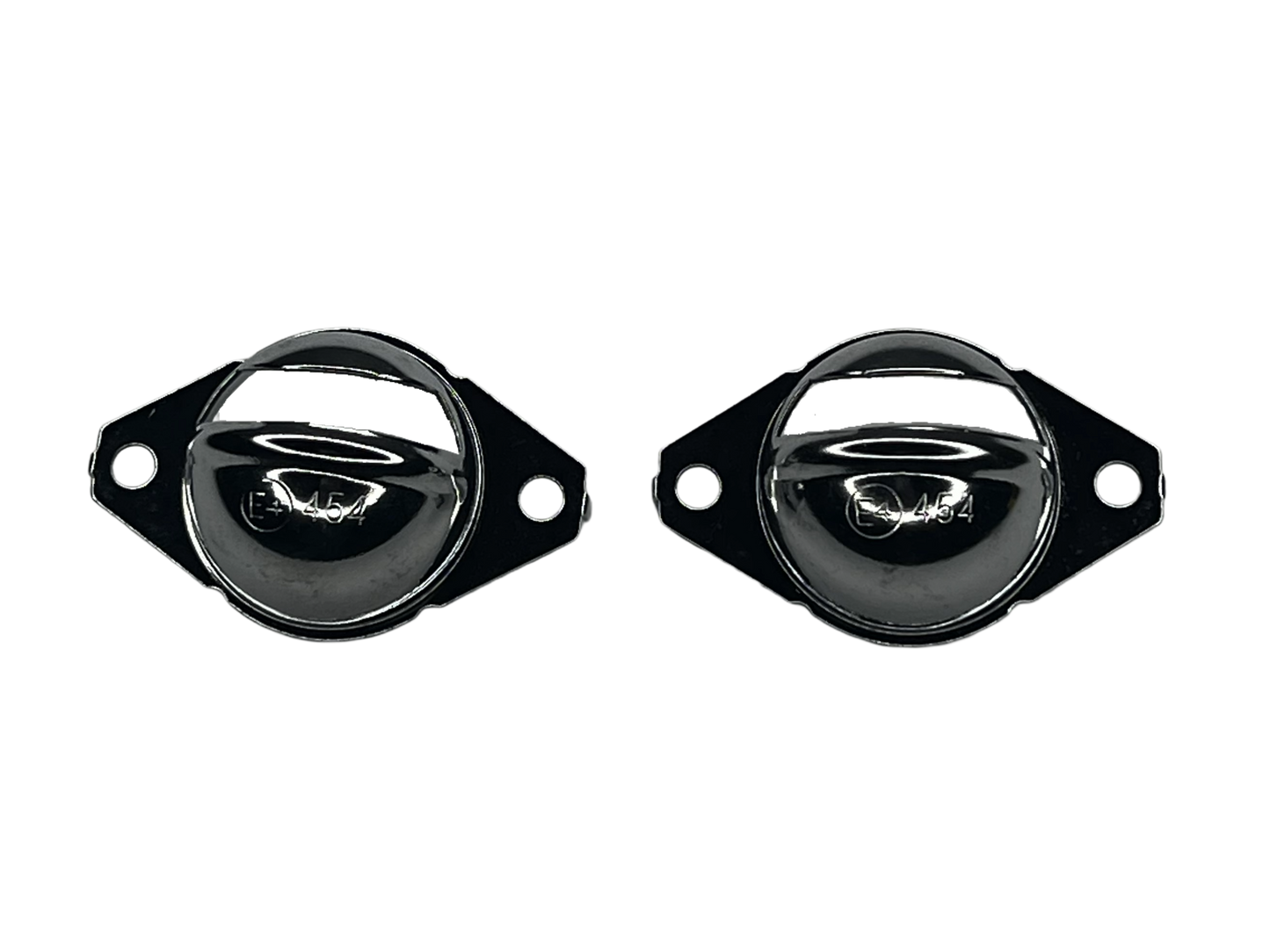 License Plate Lamp Chrome Finishers - Datsun Stanza - Pair