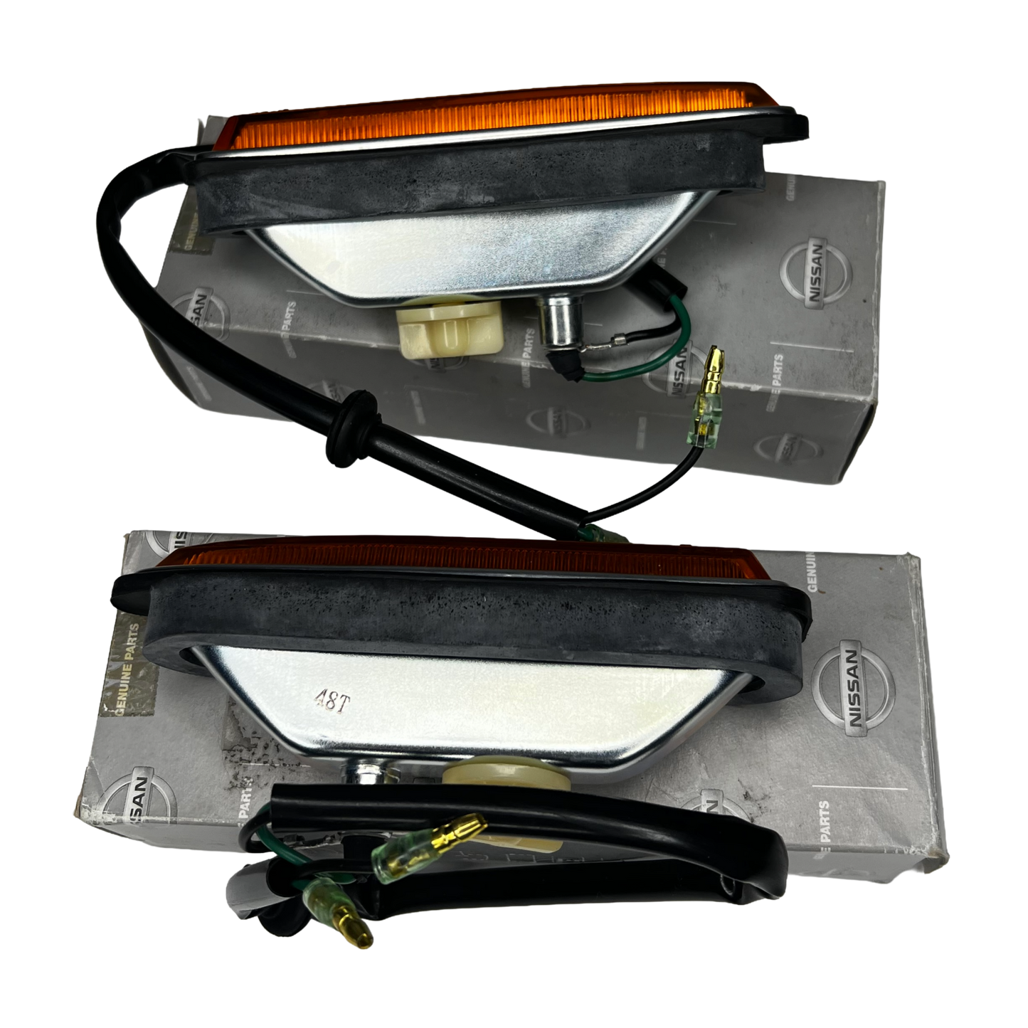 Genuine NOS Late Datsun 1600 Side Indicators - Pair