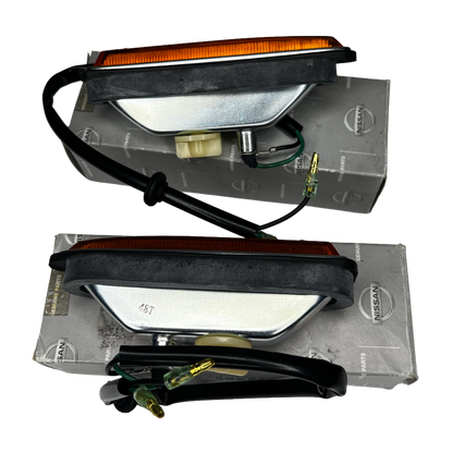 Genuine NOS Late Datsun 1600 Side Indicators - Pair