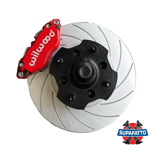 Brake Upgrade - 4-Pot Wilwood Brakes - 280mm R-Spec Slotted Rotors + Adapters - Most Models